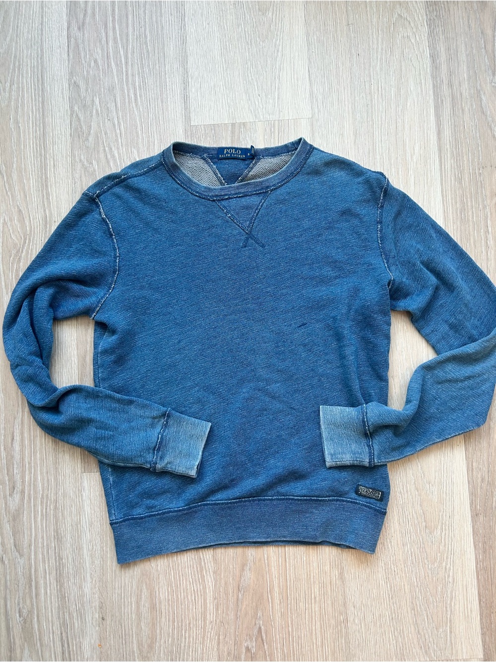 Polo Ralph Lauren Denim Style Marled Crew Neck Sweatshirt